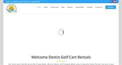 Desktop Screenshot of destingolfcartrentals.com