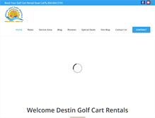 Tablet Screenshot of destingolfcartrentals.com